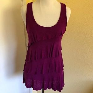 Ruffle top sleeveless